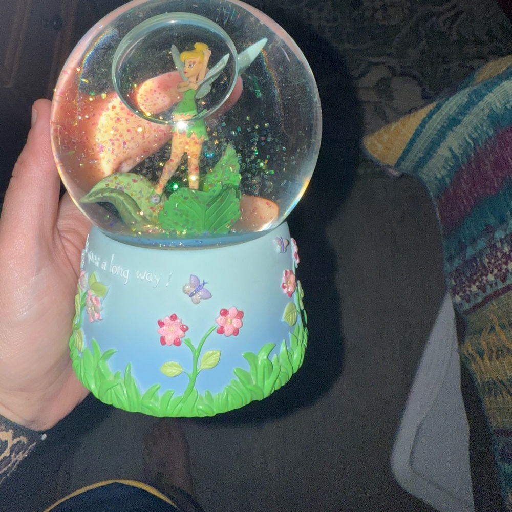 Disney Tinker Bell Snow Globe that Plays Music